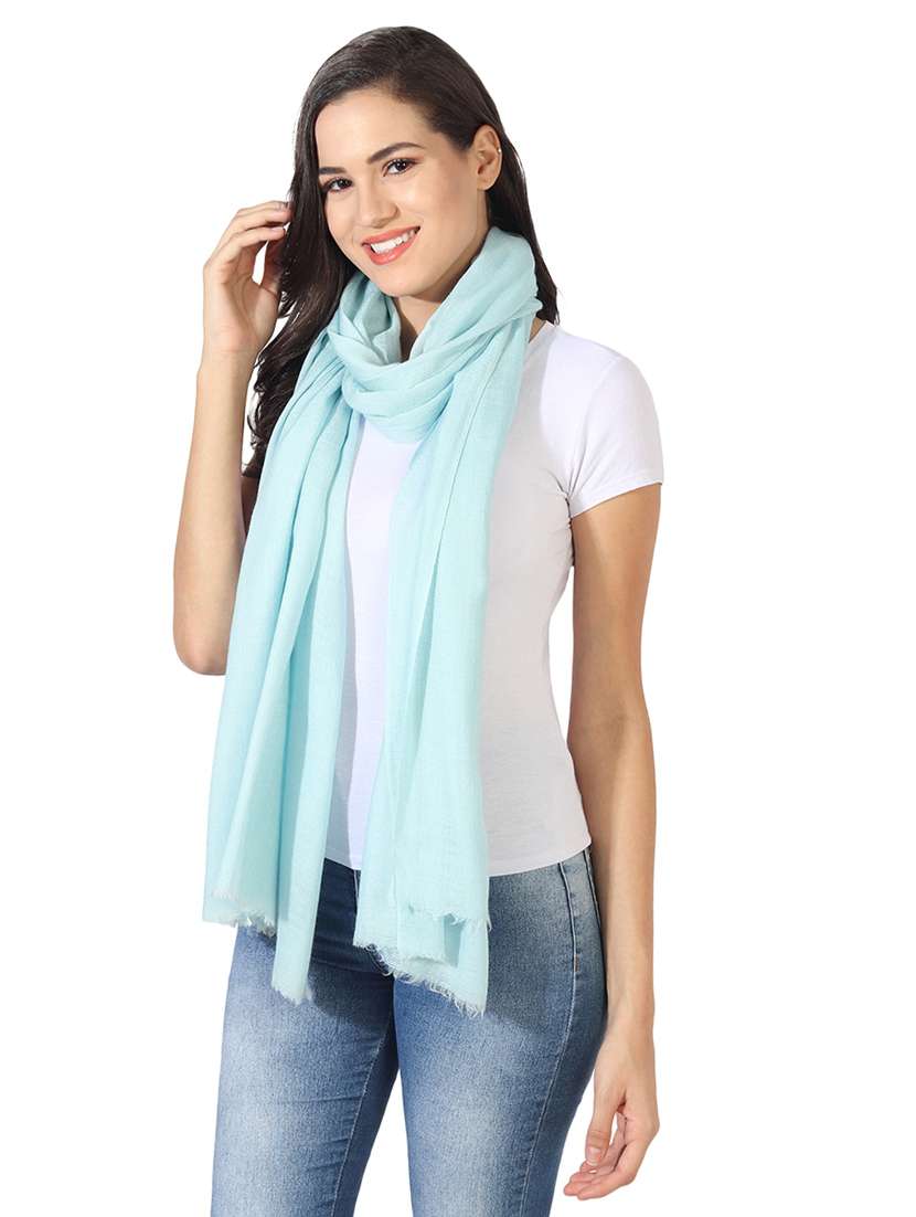 women's solid print stole