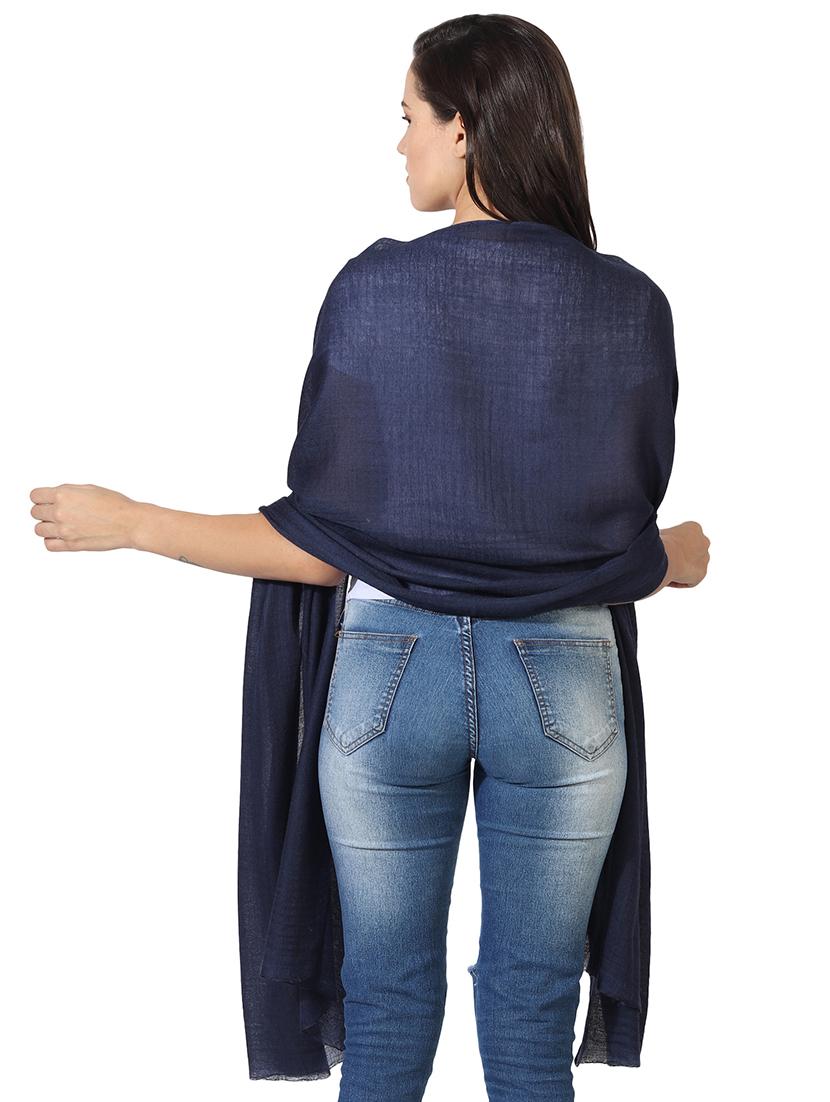 women's solid print stole - 16698841 - Standard Image - 2