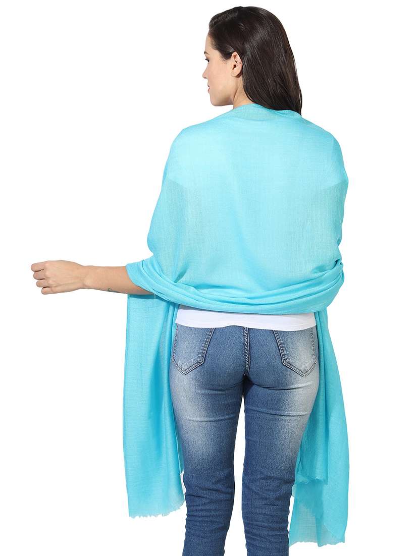 women's solid print stole - 16698842 - Standard Image - 2