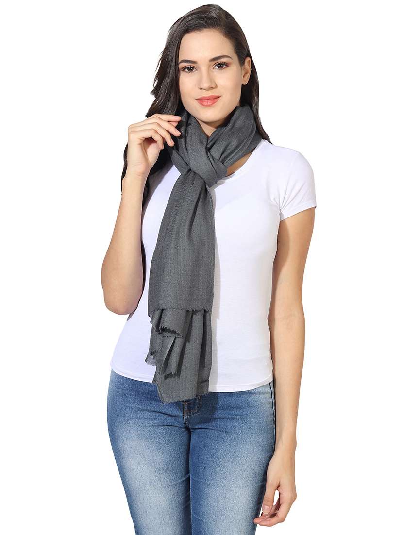 women's solid print stole - 16698853 - Standard Image - 2