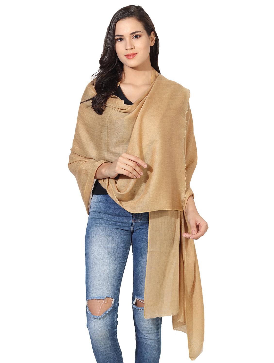 yellow wool stole - 16698859 - Zoom Image - 0