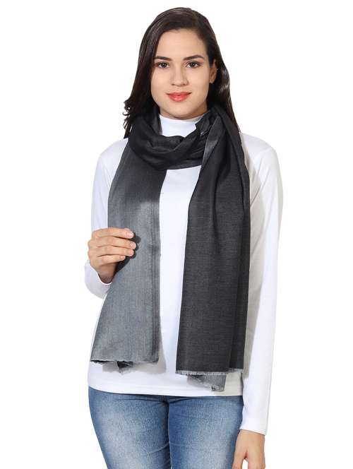 black modal silk stole - 16698889 - Standard Image - 0