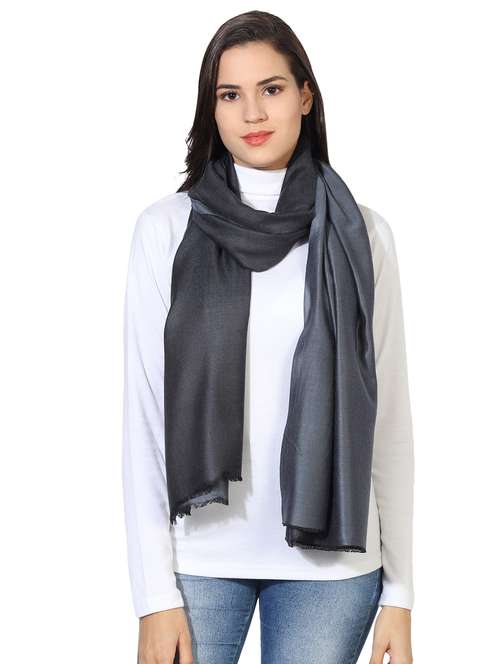 black modal silk stole - 16698904 - Standard Image - 0
