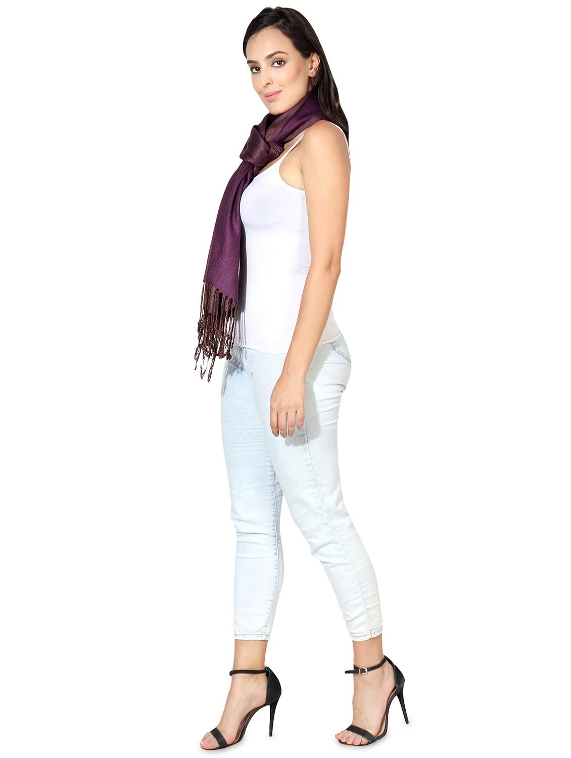purple viscose stole - 16698905 - Standard Image - 2