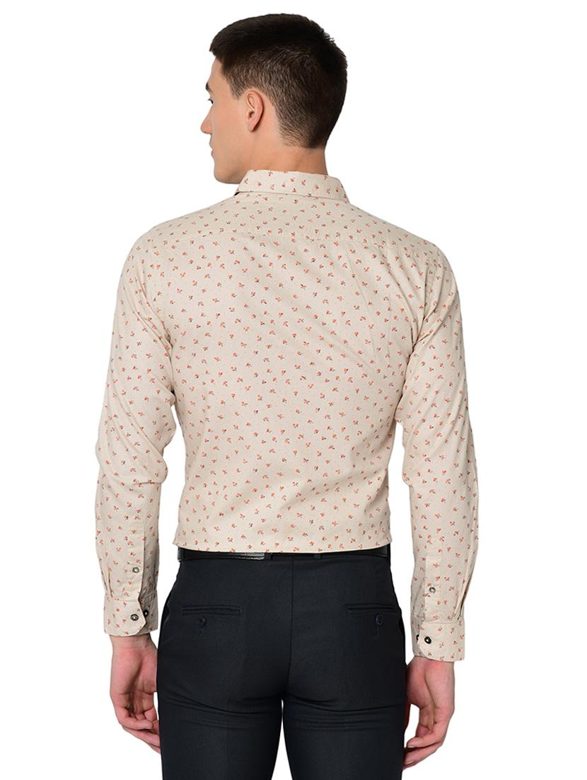 mens micro print casual shirt - 16699242 - Standard Image - 2