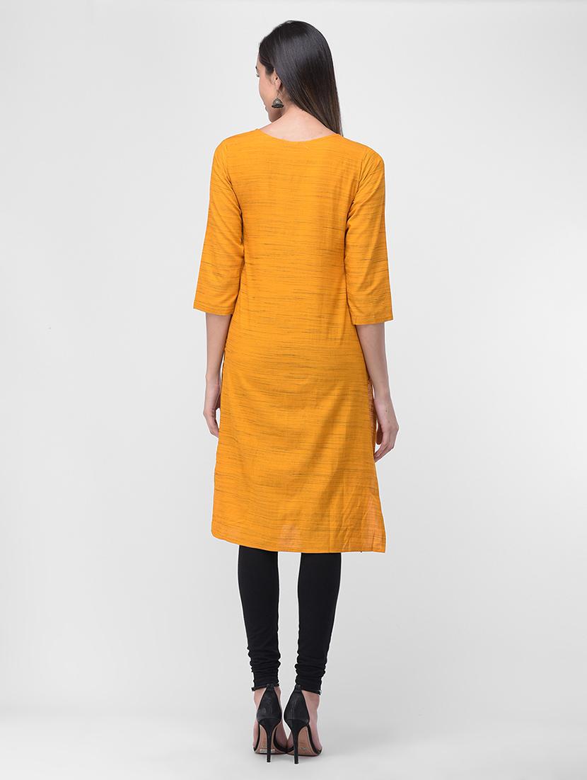 embroidered straight kurta - 16700124 - Standard Image - 2