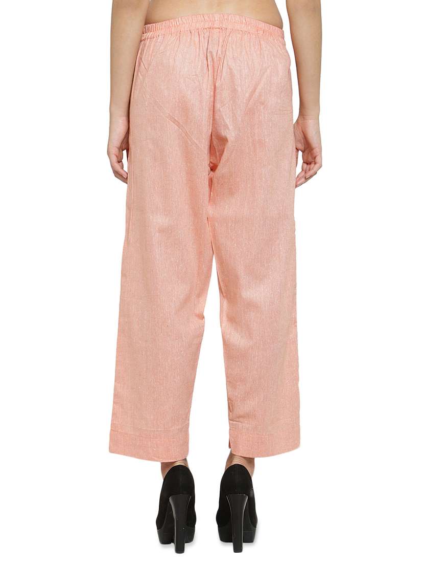 solid flat front tailored pants - 16702669 - Standard Image - 2