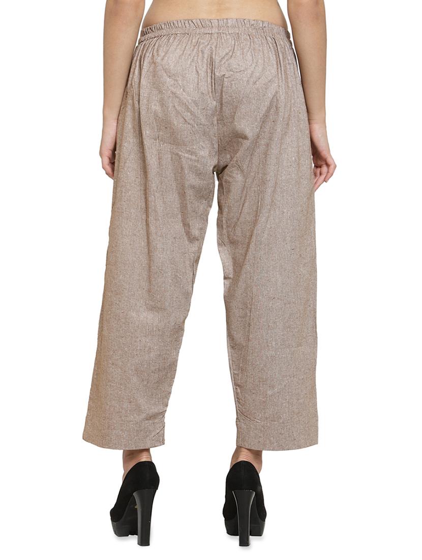 tie front solid flat front trouser - 16702673 - Standard Image - 2
