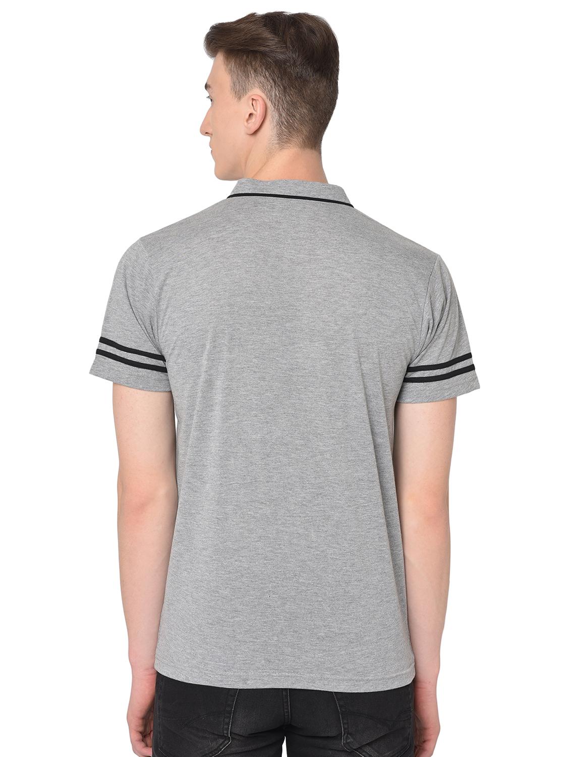 grey solid t-shirt - 16704435 - Standard Image - 2