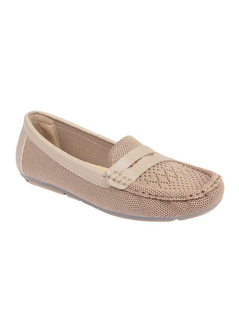 beige slip on loafers
