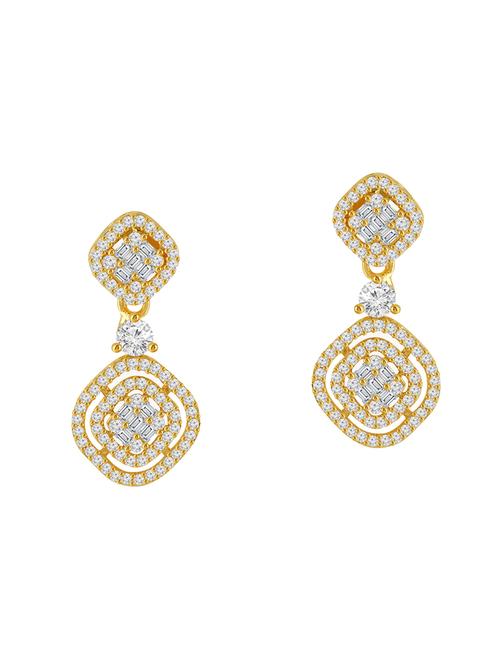 gold brass drop earring - 16711517 - Standard Image - 0