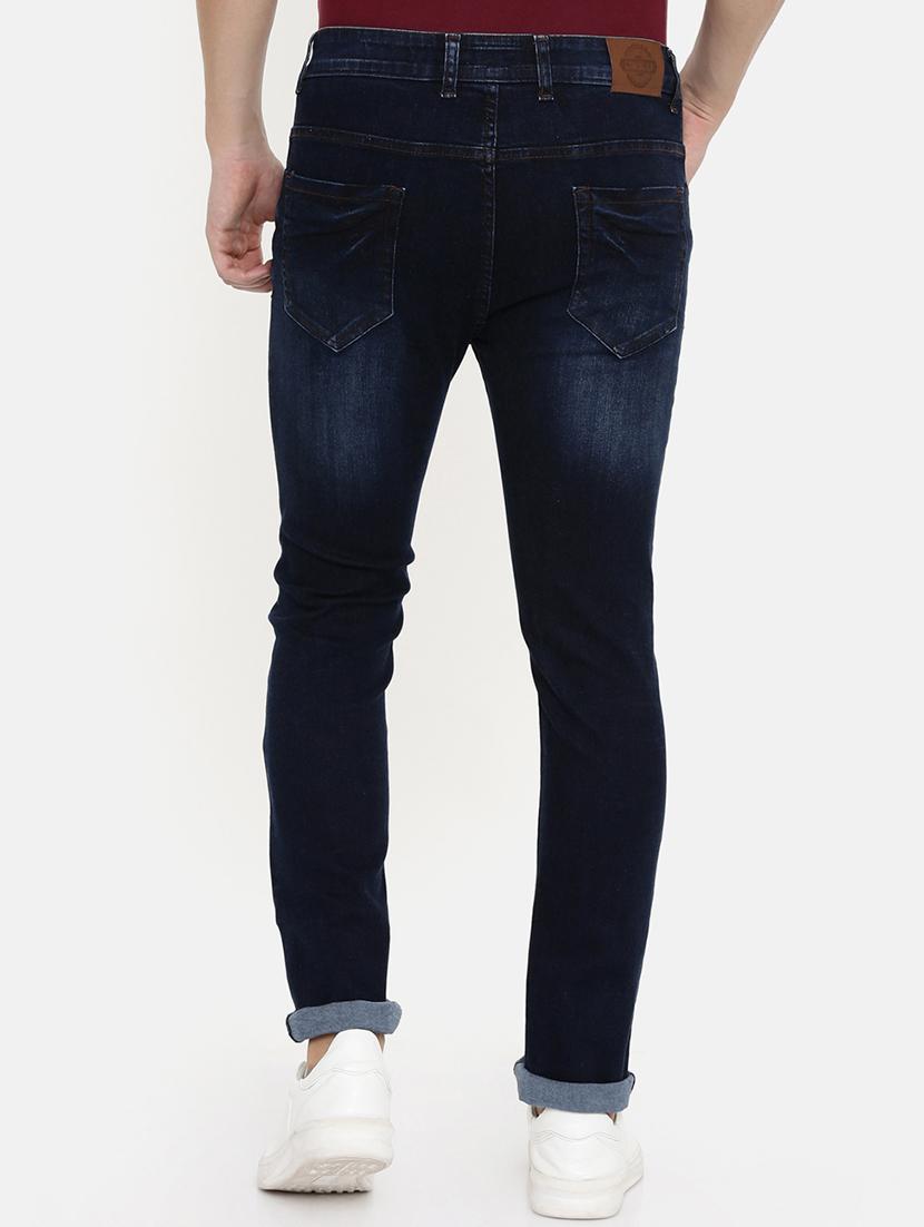 navy blue light washed denim jeans - 16711790 - Standard Image - 2