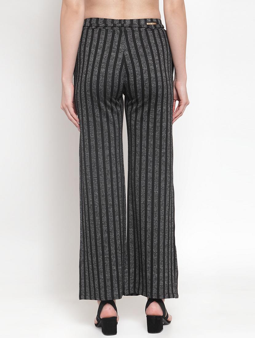 tie front striped wide leg trouser - 16711991 - Standard Image - 2