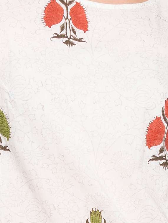 block print straight kurta - 16712270 -  Standard Image - 2