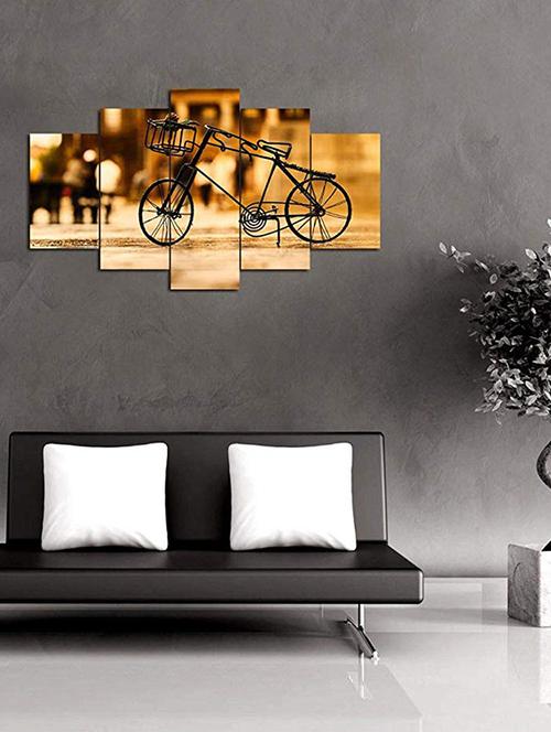 5 panel wall art wooden painting  - 16712348 -  Standard Image - 0