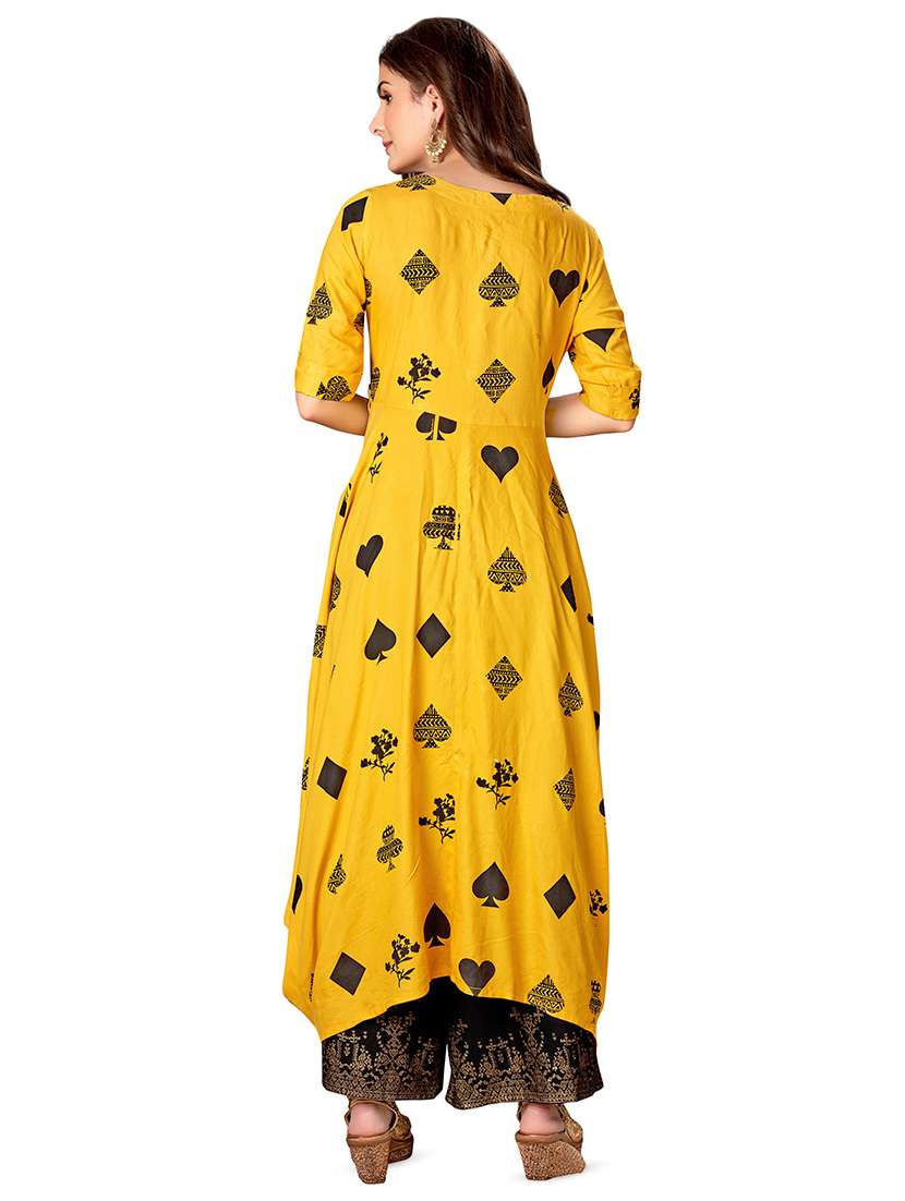 conversational cowl kurta - 16713966 - Standard Image - 2