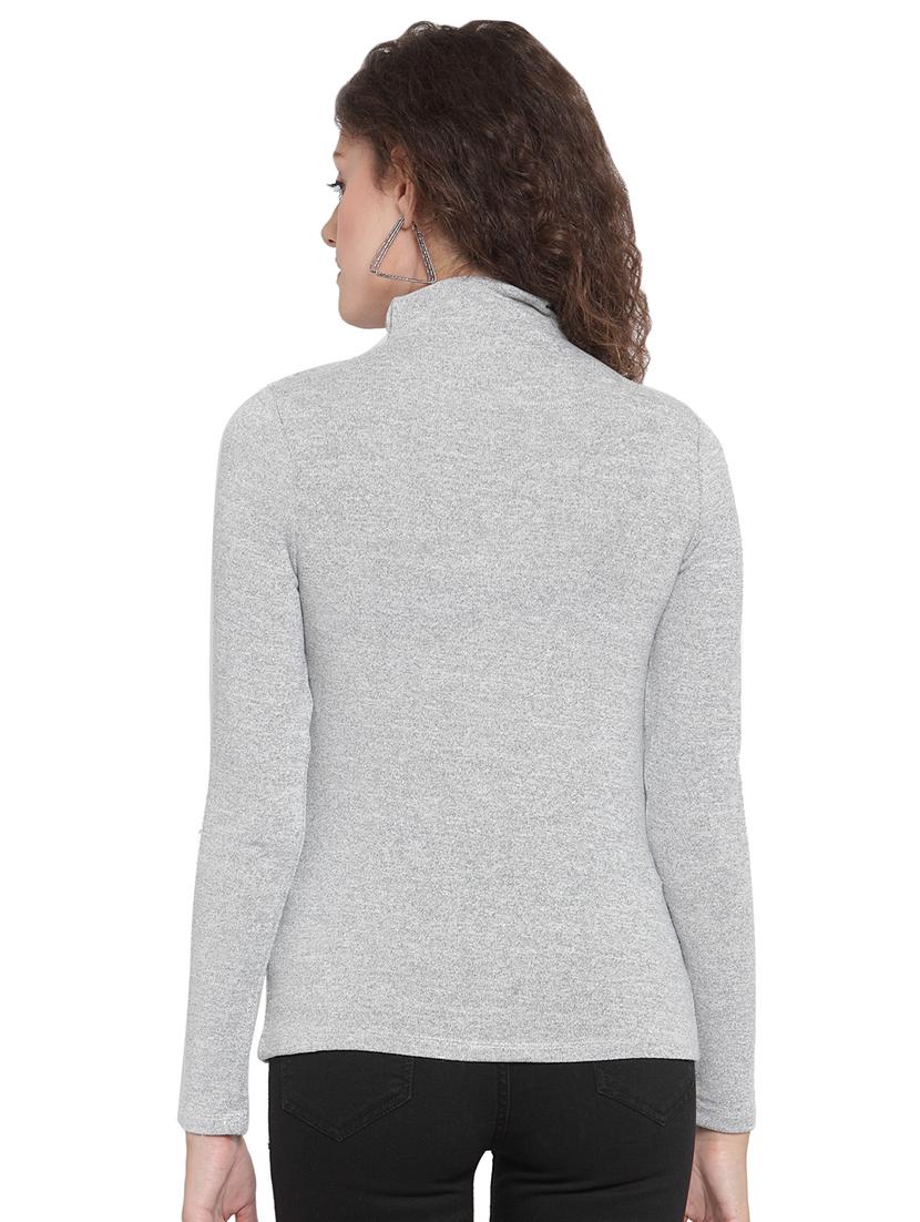 turtle neck solid top - 16714382 - Standard Image - 2