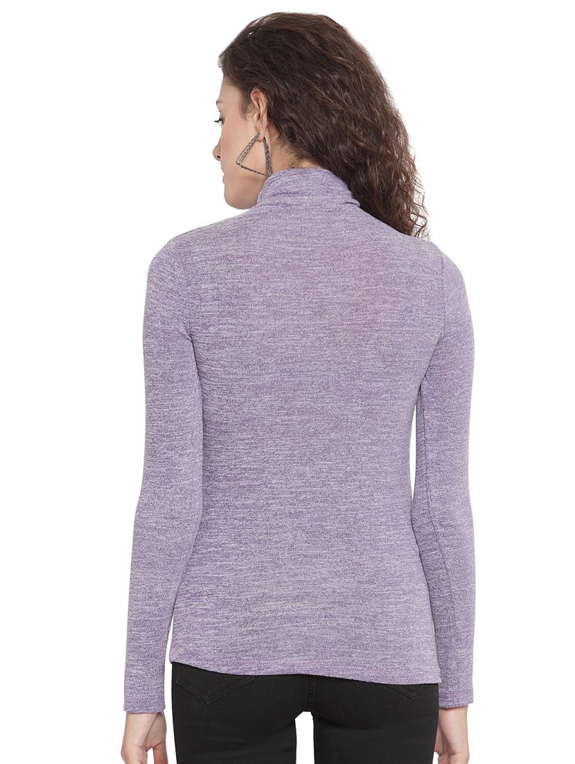 turtle neck solid top - 16714383 - Standard Image - 2