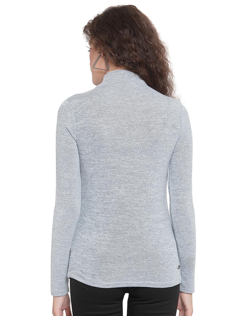 turtle neck solid top - 16714385 - Standard Image - 2