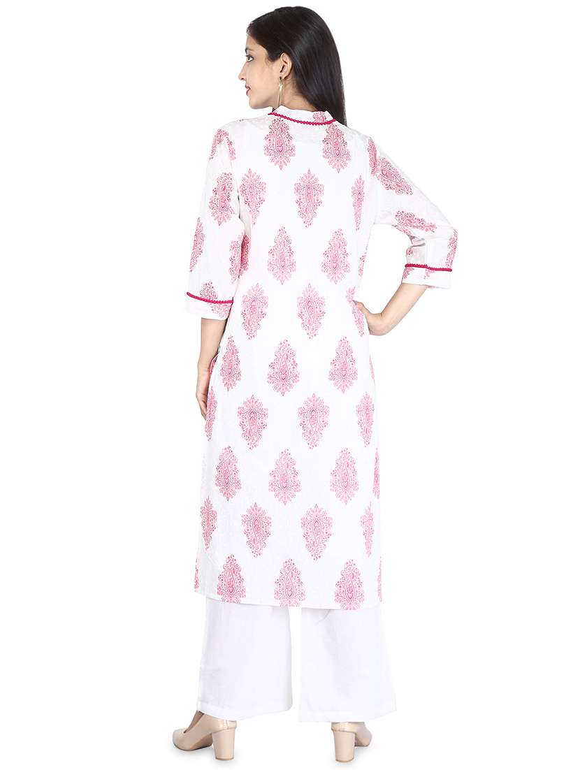 printed kurta palazzo set - 16716220 - Standard Image - 2