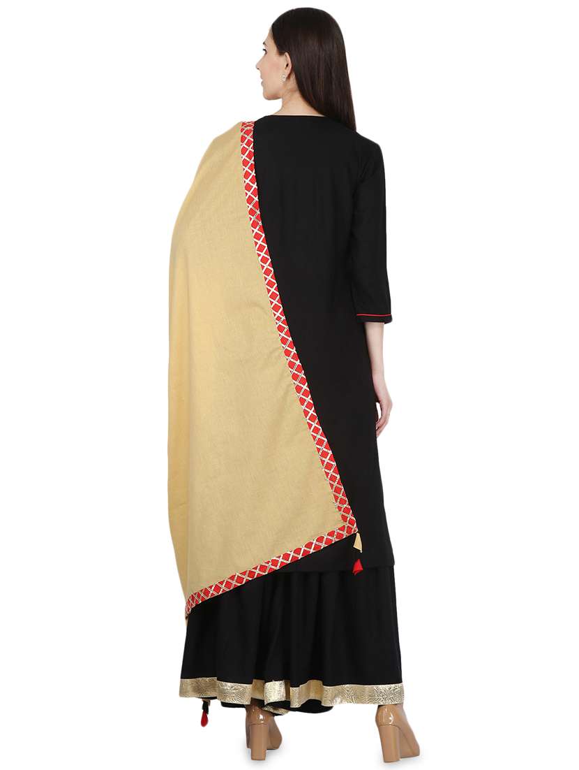 gota work kurta sharara set - 16717187 - Standard Image - 2