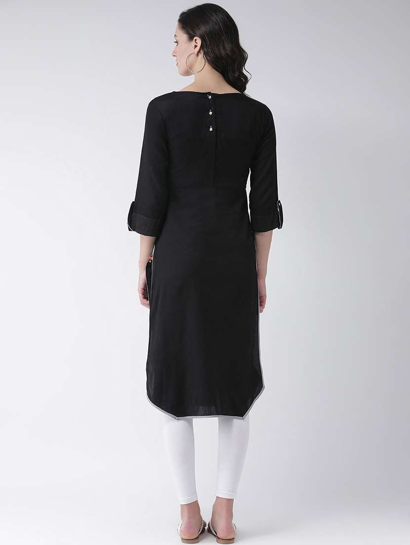 embroidered straight kurta - 16719436 -  Standard Image - 2