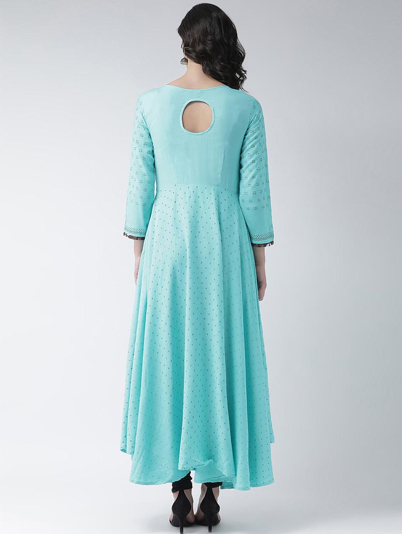 printed flared kurta - 16719447 - Standard Image - 2