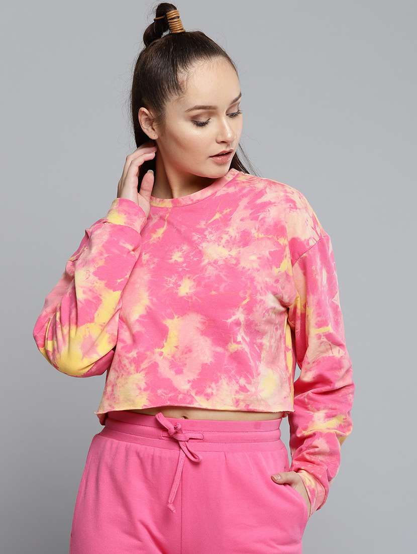 long sleeved tie & dye  sweatshirt