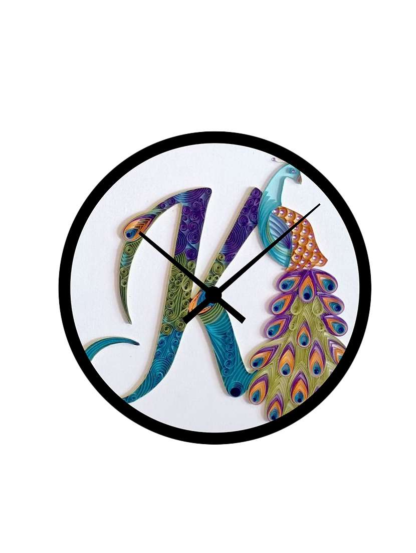 mdf wood based wall clock 