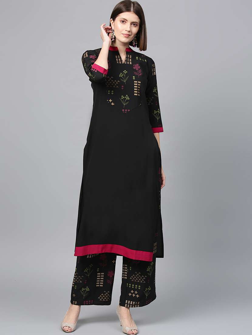 printed kurta palazzo set