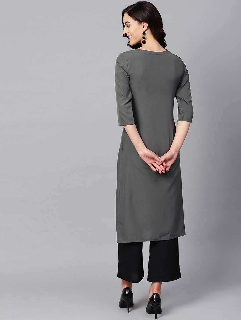 solid kurta palazzo set - 16720565 -  Standard Image - 2