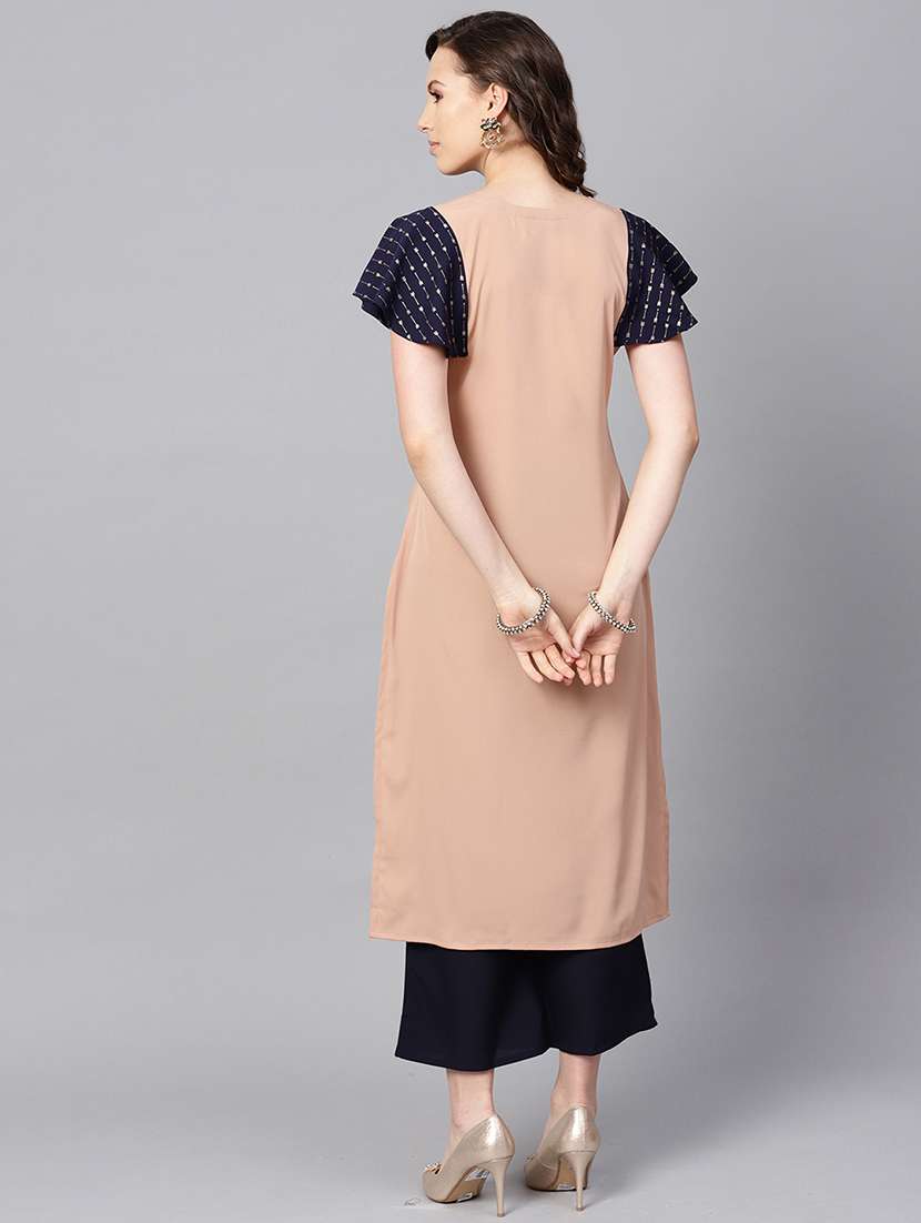 solid kurta palazzo set - 16720575 -  Standard Image - 2