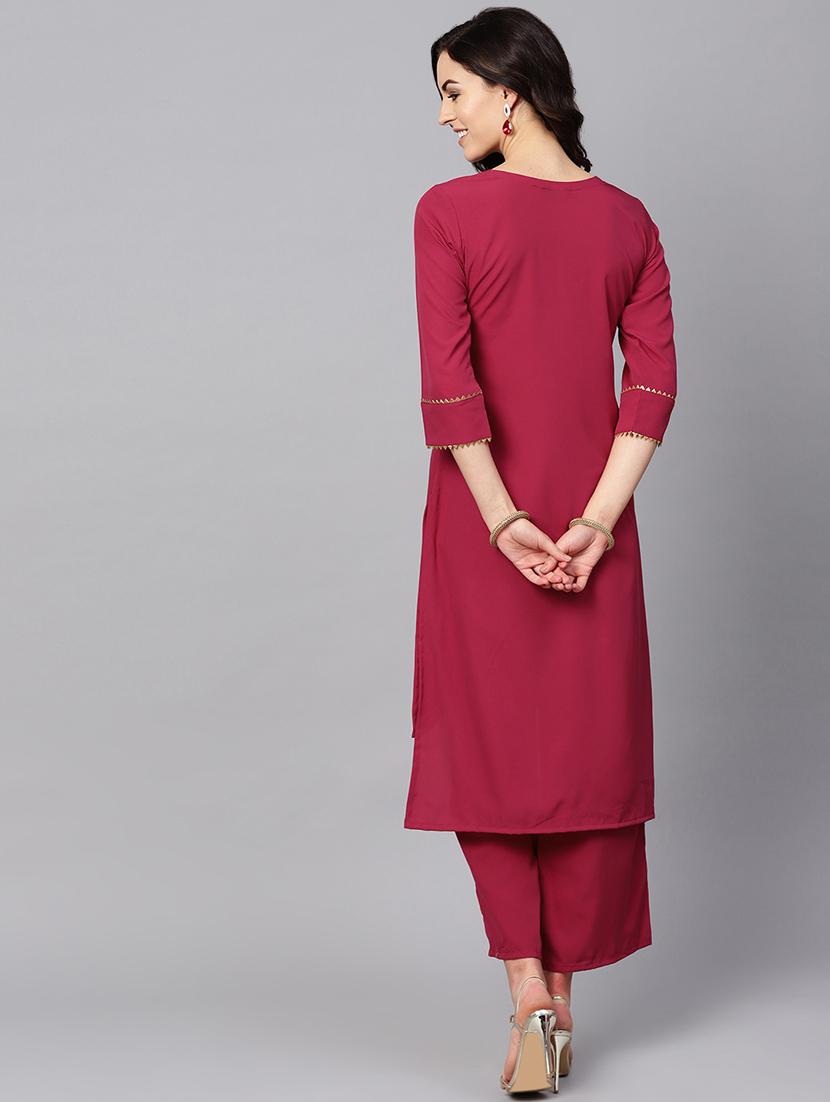 high low kurta palazzo set - 16720580 - Standard Image - 2