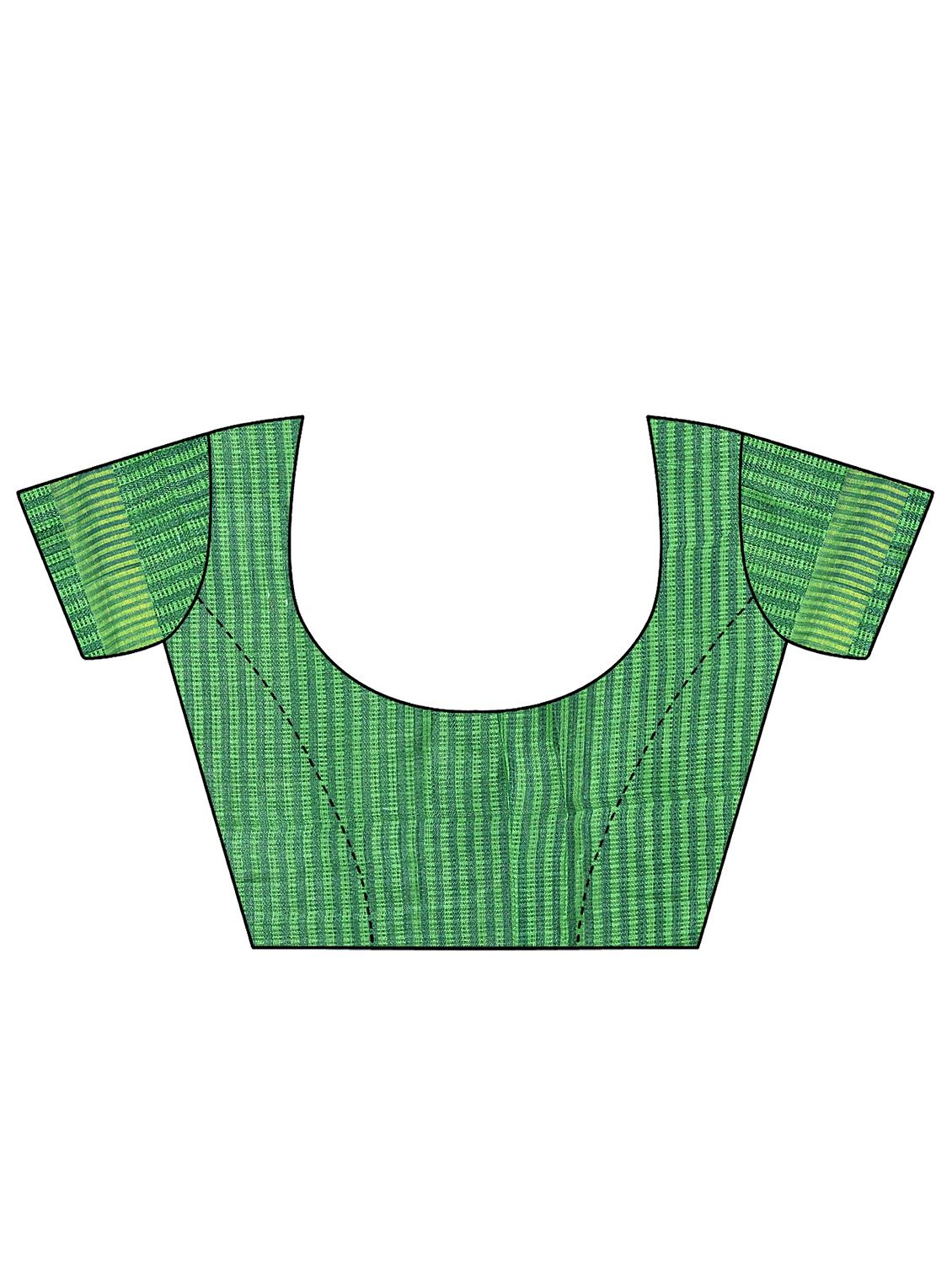geometric printed bordered saree with blouse - 16720641 - Standard Image - 2