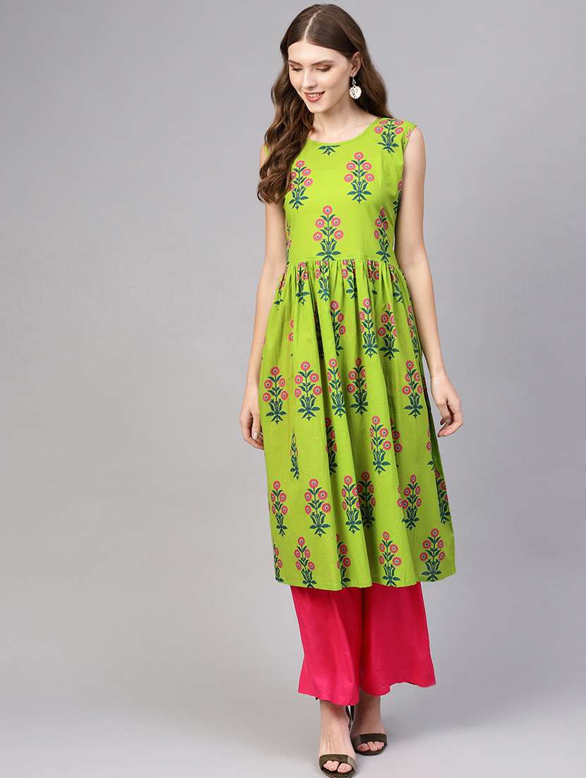 floral flared kurta