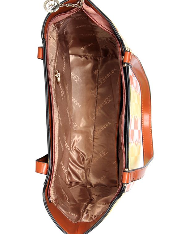 orange leatherette regular handbag - 16723658 - Standard Image - 2