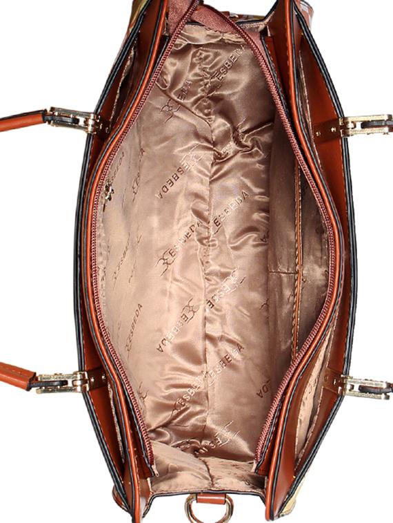 orange leatherette regular handbag - 16723663 - Standard Image - 2
