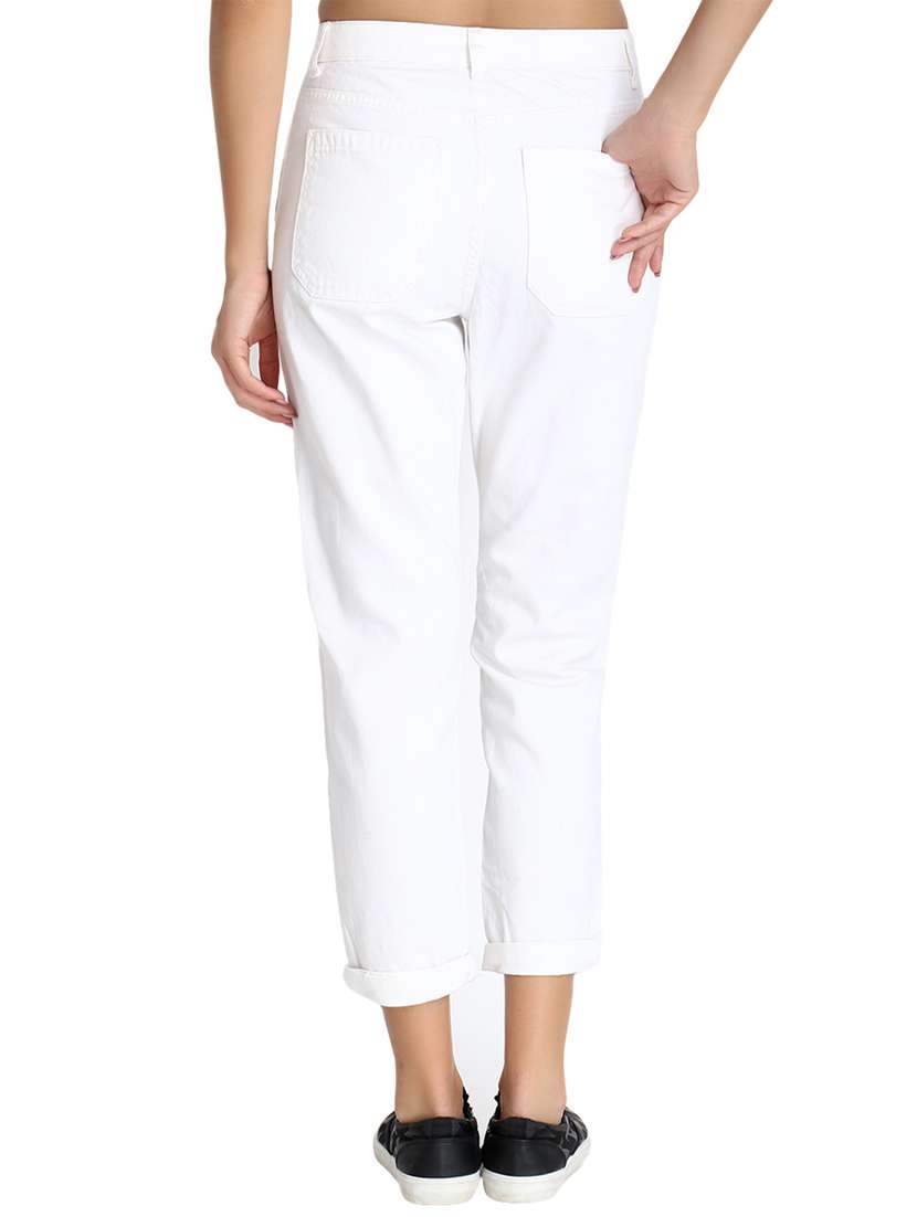 high rise solid jeans - 16725695 - Standard Image - 2