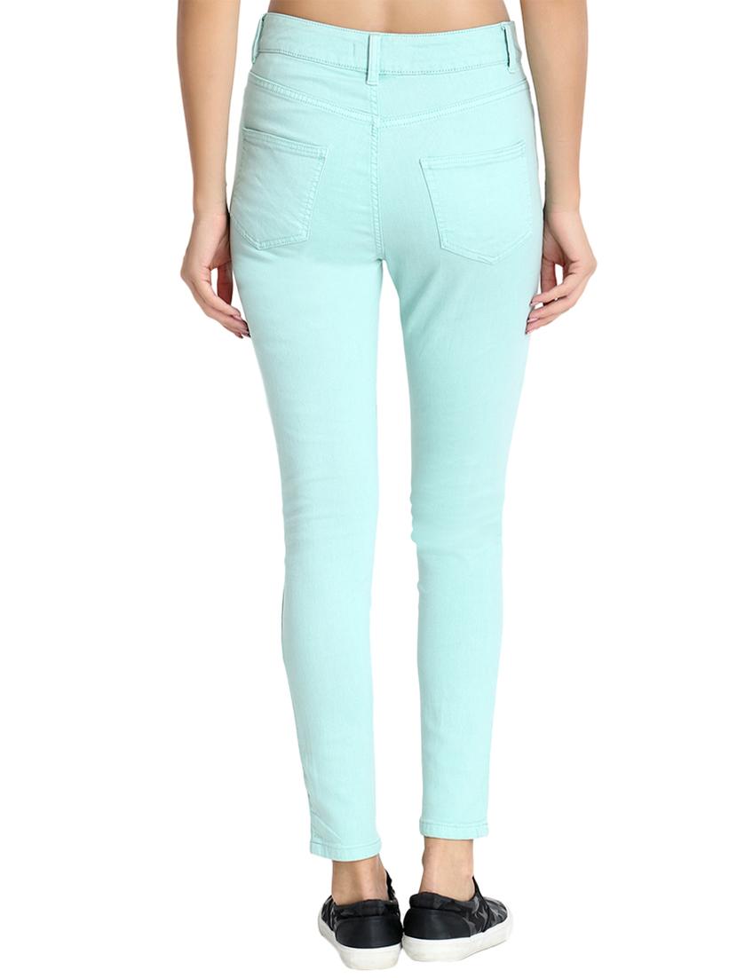 high rise solid jeans - 16725698 - Standard Image - 2