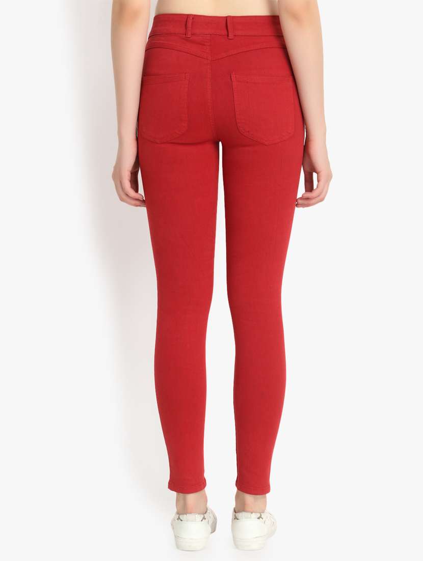 high rise solid jeans  - 16725717 -  Standard Image - 2