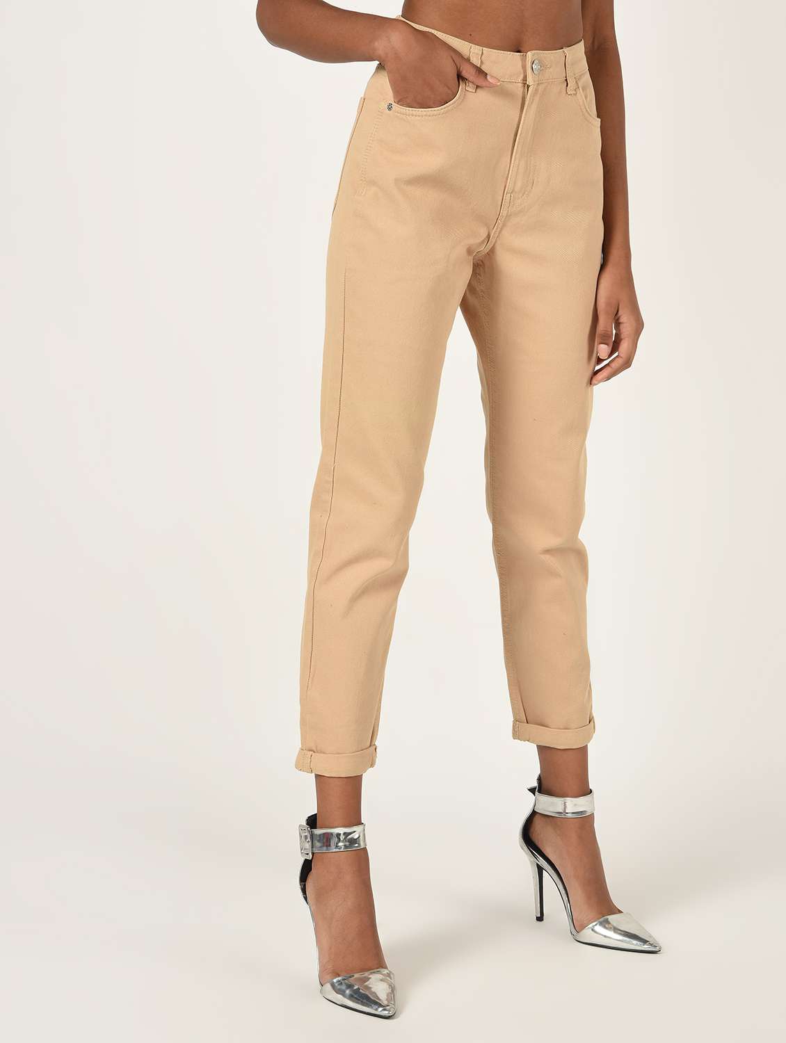 high rise solid jeans  - 16725719 -  Standard Image - 2