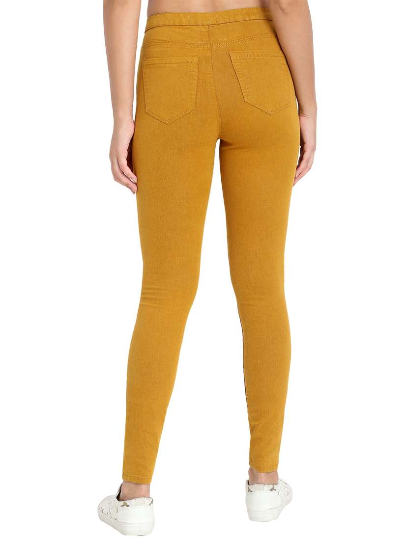 high rise solid jeans  - 16725725 -  Standard Image - 2