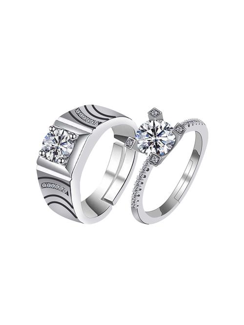  silver plated combo ring - 16726905 -  Standard Image - 0