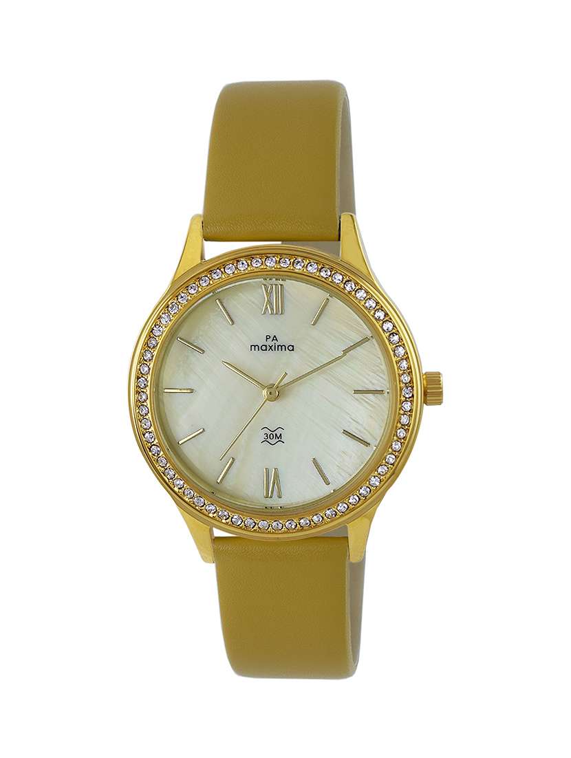 round dial analog watch- 58132lmly