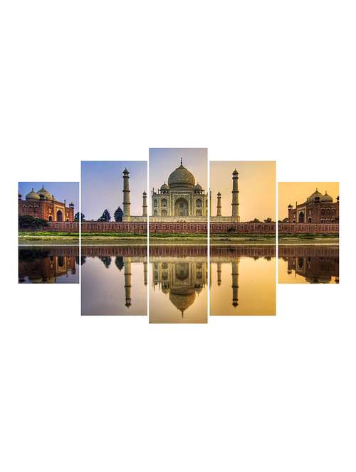 5 panel wall art wooden painting  - 16730127 -  Standard Image - 0