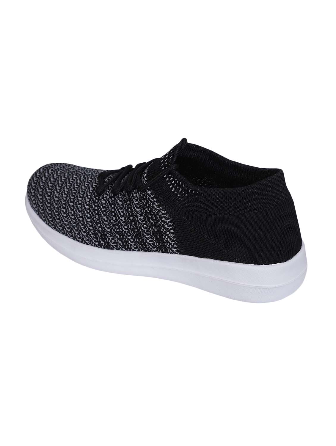 black fabric lace up sport shoes - 16733314 -  Standard Image - 2