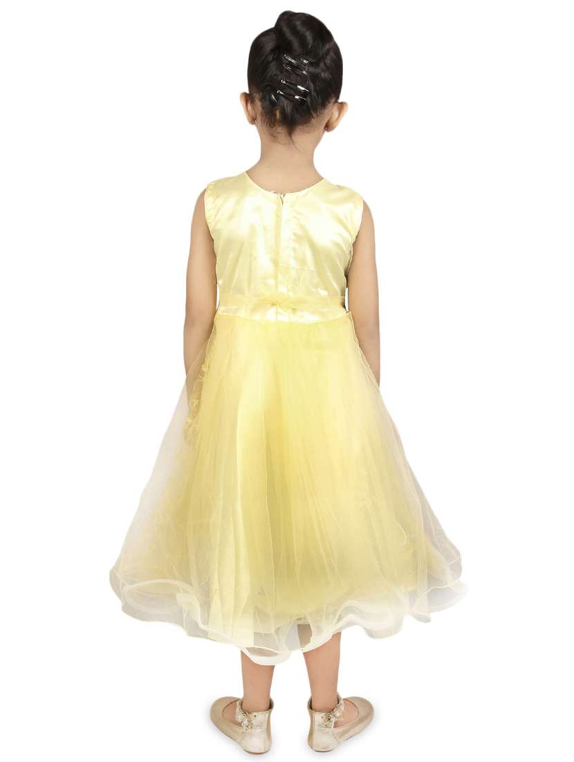 yellow net frock - 16734576 - Standard Image - 2