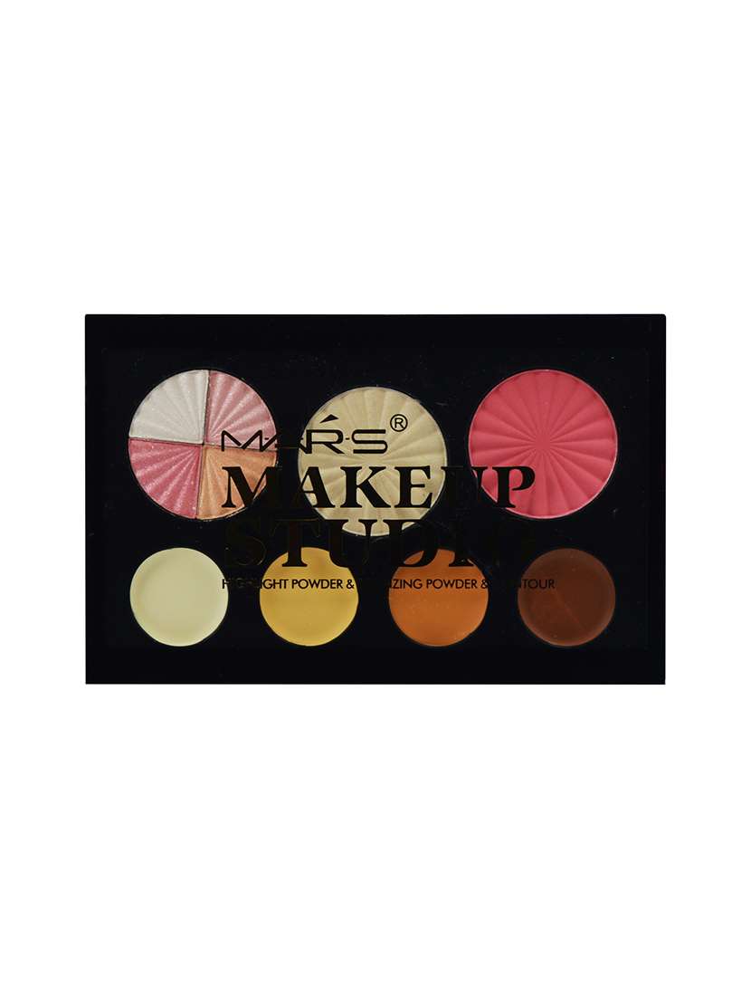 mars makeup studio highlight powder & bronzing powder & contour-91015-02