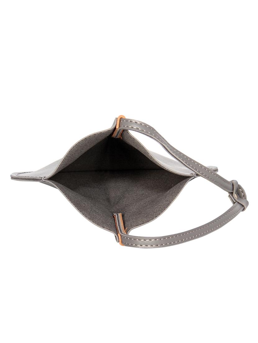 grey leatherette potli - 16738880 - Standard Image - 2
