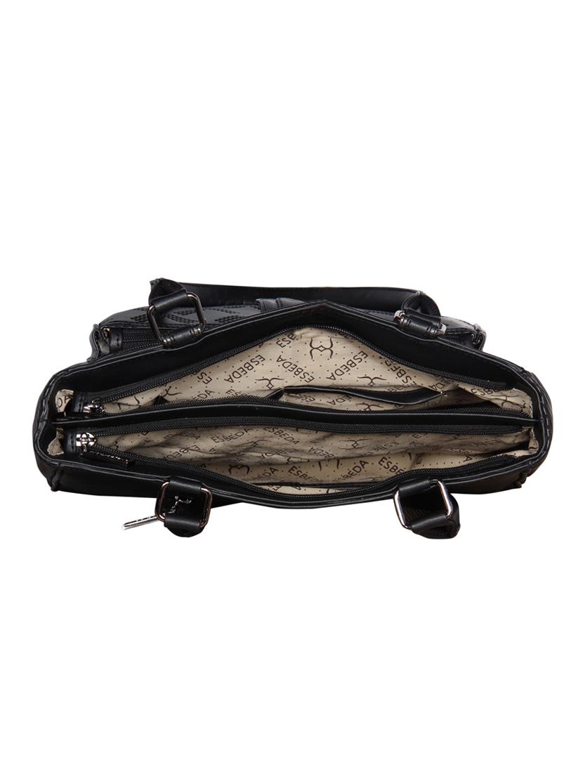 black leatherette regular handbag - 16738922 - Standard Image - 2